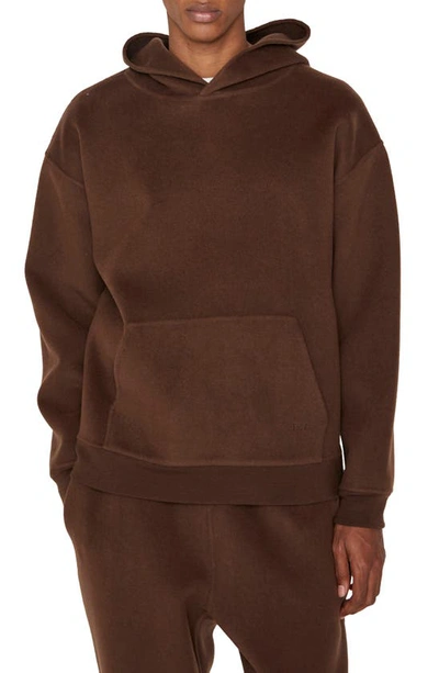 Frame Men's Double-face Pullover Hoodie In Wood