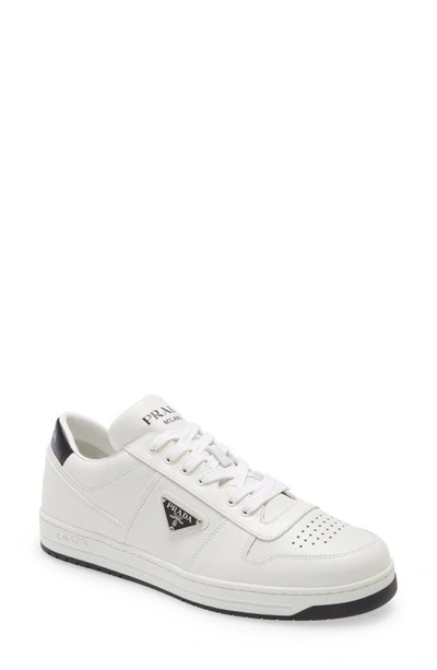 Shop Prada New Avenue Low Top Sneaker In Bianco/ Nero