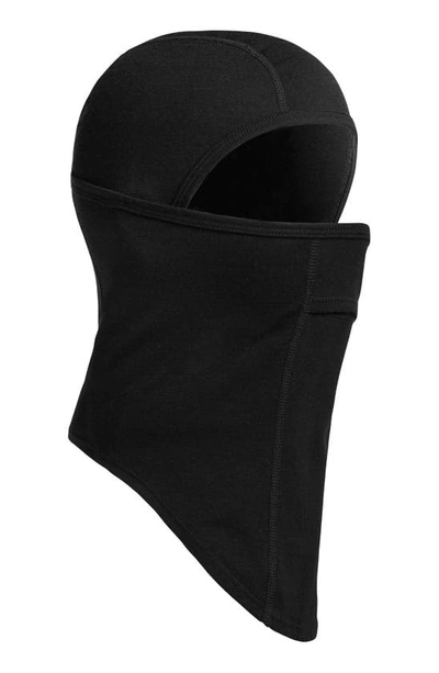 Shop Icebreaker Oasis Merino Wool Balaclava In Black