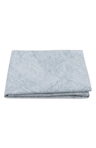 Shop Matouk Luca 500 Thread Count Fitted Sheet In Blue