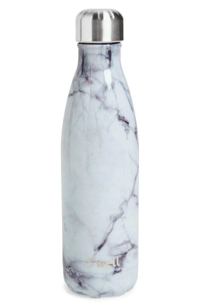 Shop S'well 17-ounce Insulated Stainless Steel Water Bottle In White Marble