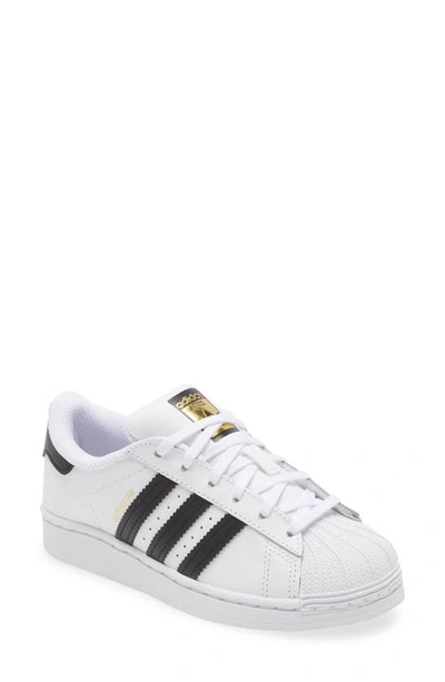 Shop Adidas Originals Kids' Superstar Sneaker In White/ Core Black