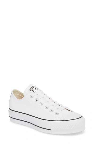 Shop Converse Chuck Taylor® All Star® Platform Sneaker In White Leather