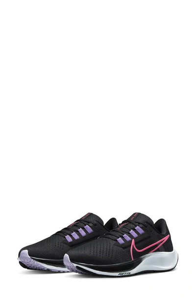 Shop Nike Air Zoom Pegasus 38 Running Shoe In Black/ Hyper Pink/ Lilac/ Pure