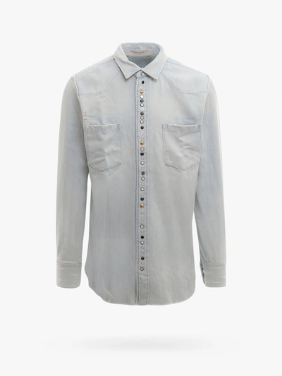 Shop Golden Goose Shirt In Blue