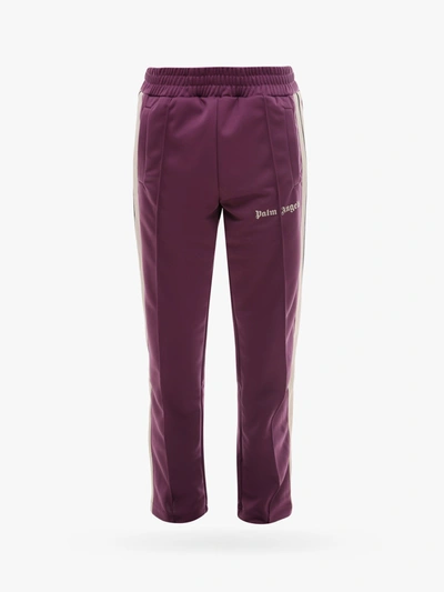Shop Palm Angels Trouser In Purple