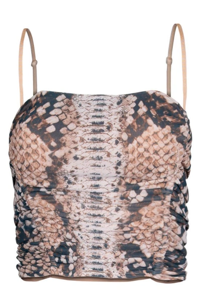 Shop Afrm Capri Crop Camisole In Placement Snake