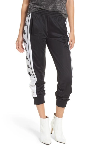 Shop Kappa 222 Banda 10 Arsis Pants In Black-white