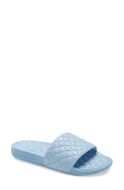 Shop Apl Athletic Propulsion Labs Lusso Quilted Slide Sandal In Ice Blue