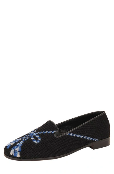 Shop By Paige Needlepoint Tassel Flat In Navy