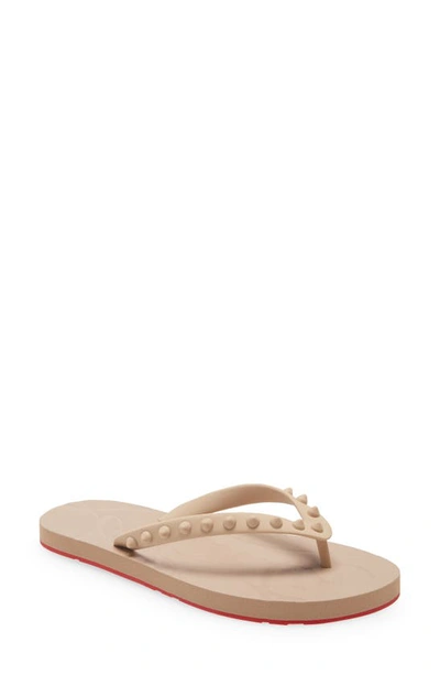 CHRISTIAN LOUBOUTIN Loubi Flip spiked rubber flip flops