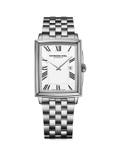 Shop Raymond Weil Women's Toccata Stainless Steel Bracelet Watch In Silver