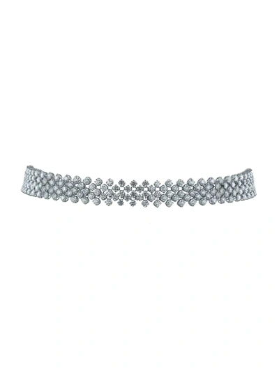 Shop Jacob & Co. Women's Rare Touch 18k White Gold & Diamond Choker