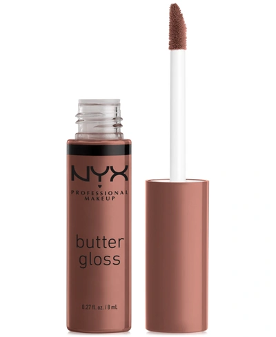 Shop Nyx Professional Makeup Butter Gloss Non-stick Lip Gloss In Butterscotch