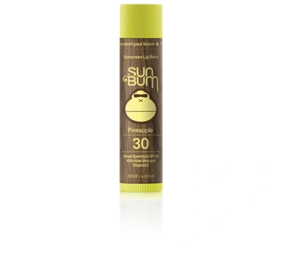 Shop Sun Bum Sunscreen Lip Balm Spf 30, 0.15 Oz. In Pineapple