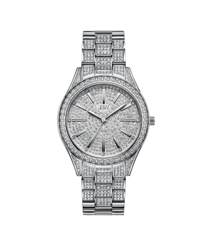Shop Jbw Women's Cristal Diamond (1/8 Ct. T.w.) Watch In Stainless Steel Watch 38mm In Silver