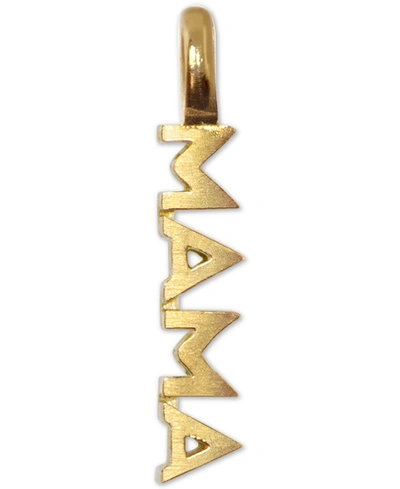 Shop Alex Woo Mini Mama Charm Pendant In 14k Gold In Sterling Silver