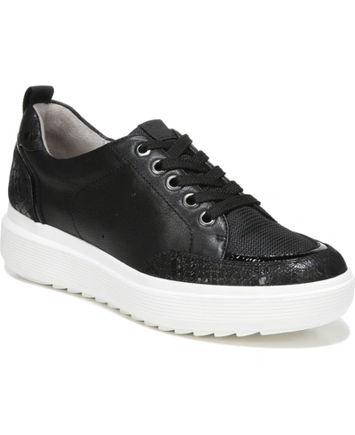 Shop Naturalizer Tilda Sneakers Women's Shoes In Black Leather/faux Leather/mesh