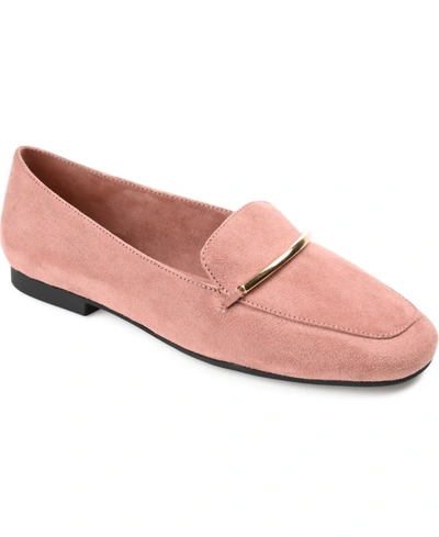 Shop Journee Collection Women's Wrenn Slip On Loafers In Rose
