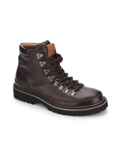 Shop Gentle Souls Men's Donovan Lug Hiker Boots Men's Shoes In Dark Burgundy