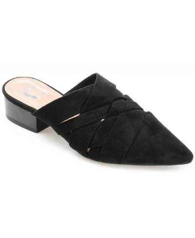 Shop Journee Collection Women's Kalida Pointed Toe Mules In Black