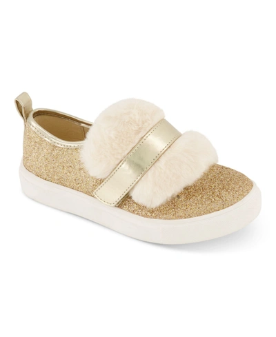 Shop Jessica Simpson Big Girls Slip-on Sneakers In Gold-tone