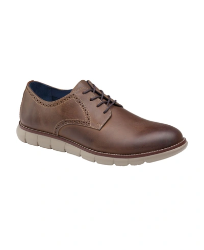 Shop Johnston & Murphy Men's Milson Plain Toe Shoes In Brown