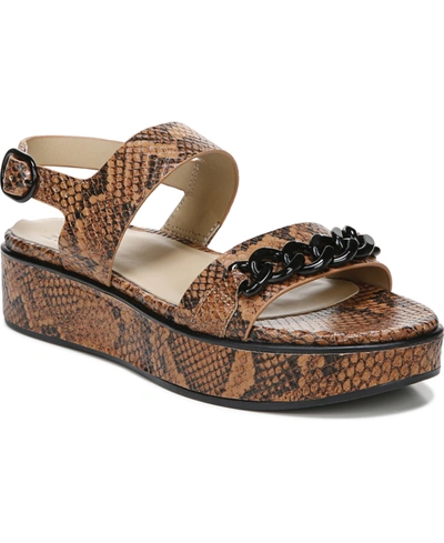 Shop Naturalizer Carlyle Slingback Sandals Women's Shoes In Tawny Leather