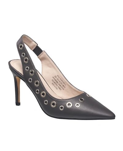 Shop French Connection Women's Rockout Slingback Heel Pumps In Graphite