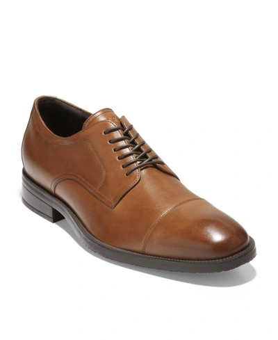 Shop Cole Haan Men's Modern Essentials Cap Oxford Shoes In British Tan