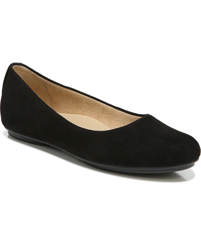Shop Naturalizer Maxwell Ballet Flats In Black Suede