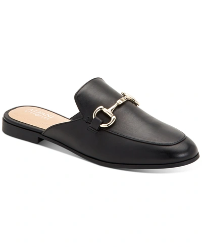 Shop Alfani Step N' Flex Women's Garlend Mule Flats, Created For Macy's In Black Leather