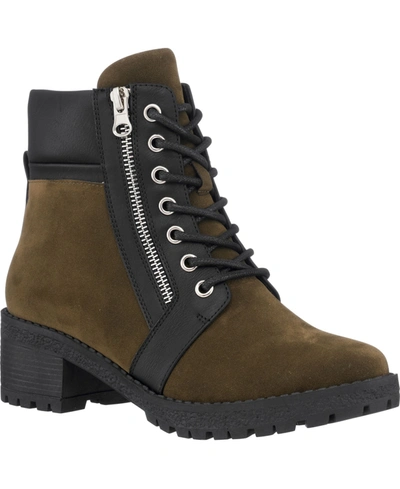 Gc Shoes Women's Taylor Colorblock Lace-up Boots Women's Shoes In Olive |  ModeSens