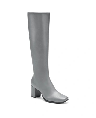 Shop Aerosoles Women's Micah Tall Boots In Gray