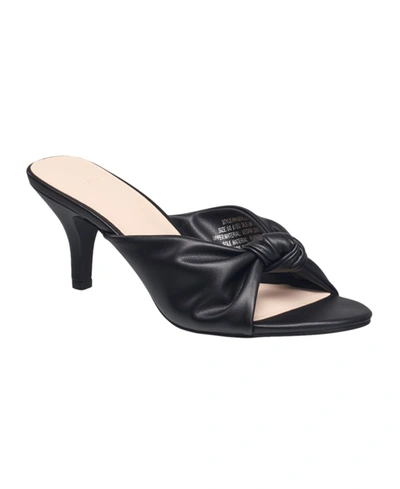 Shop H Halston Women's Seviille Knot Detail Heel Sandals In Black