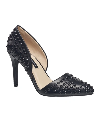 Shop French Connection Women's Forever Studded Two-piece Pumps Women's Shoes In Black