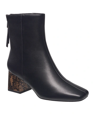 Shop French Connection Women's Tess Zip Back Boots In Black