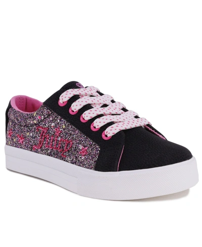 Shop Juicy Couture Little Girls Old Town Sneaker In Black