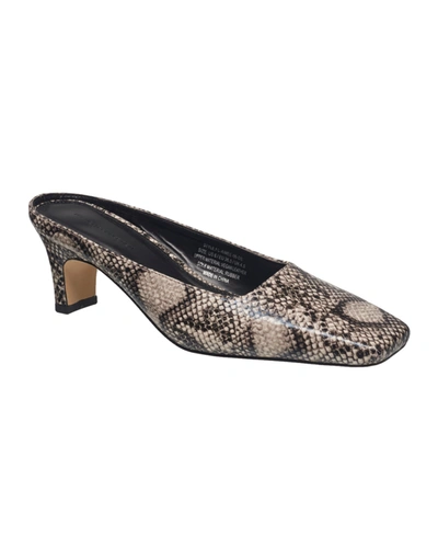 Shop French Connection Women's Aimee Closed Toe Mules In Soft Truffle