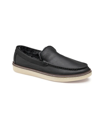 Shop Johnston & Murphy Men's Mcguffey Slip-on Slippers Men's Shoes In Black