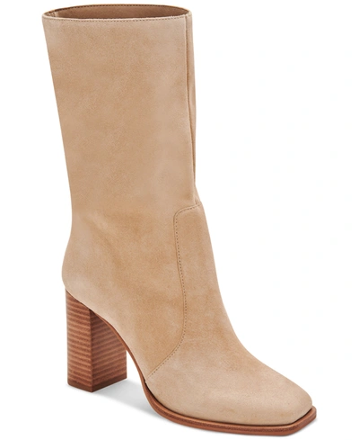Shop Dolce Vita Nokia Slouch Booties Women's Shoes In Dune Suede