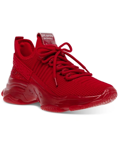 Red steve madden sneakers online