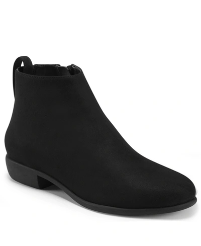 Shop Aerosoles Women's Sloan Casual Booties Women's Shoes In Black- Faux Suede