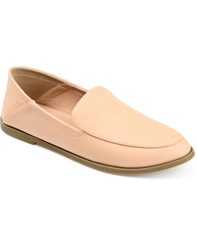 Shop Journee Collection Women's Corinne Slip On Loafers In Nude