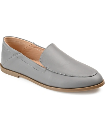 Shop Journee Collection Women's Corinne Slip On Loafers In Gray