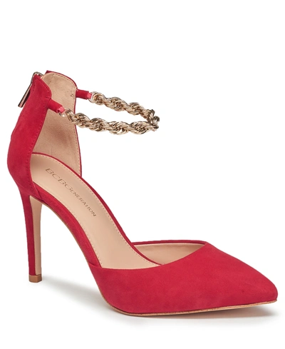 Shop Bcbgeneration Women's Haindi Ankle Chain Pumps Women's Shoes In Red