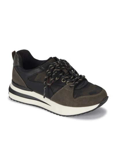 Shop Baretraps Women's Cabriole Lace Up Sneakers In Army
