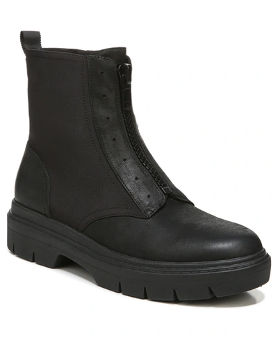 Shop Dr. Scholl's Original Collection Women's Chroma Mid Shaft Boots Women's Shoes In Black Leather/fabric