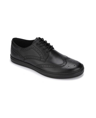 Shop Kenneth Cole New York Men's Brand Sneaker Brogue Shoes Men's Shoes In Black