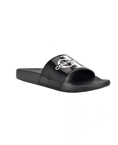 Shop Calvin Klein Men's Avett Sandals Men's Shoes In Black